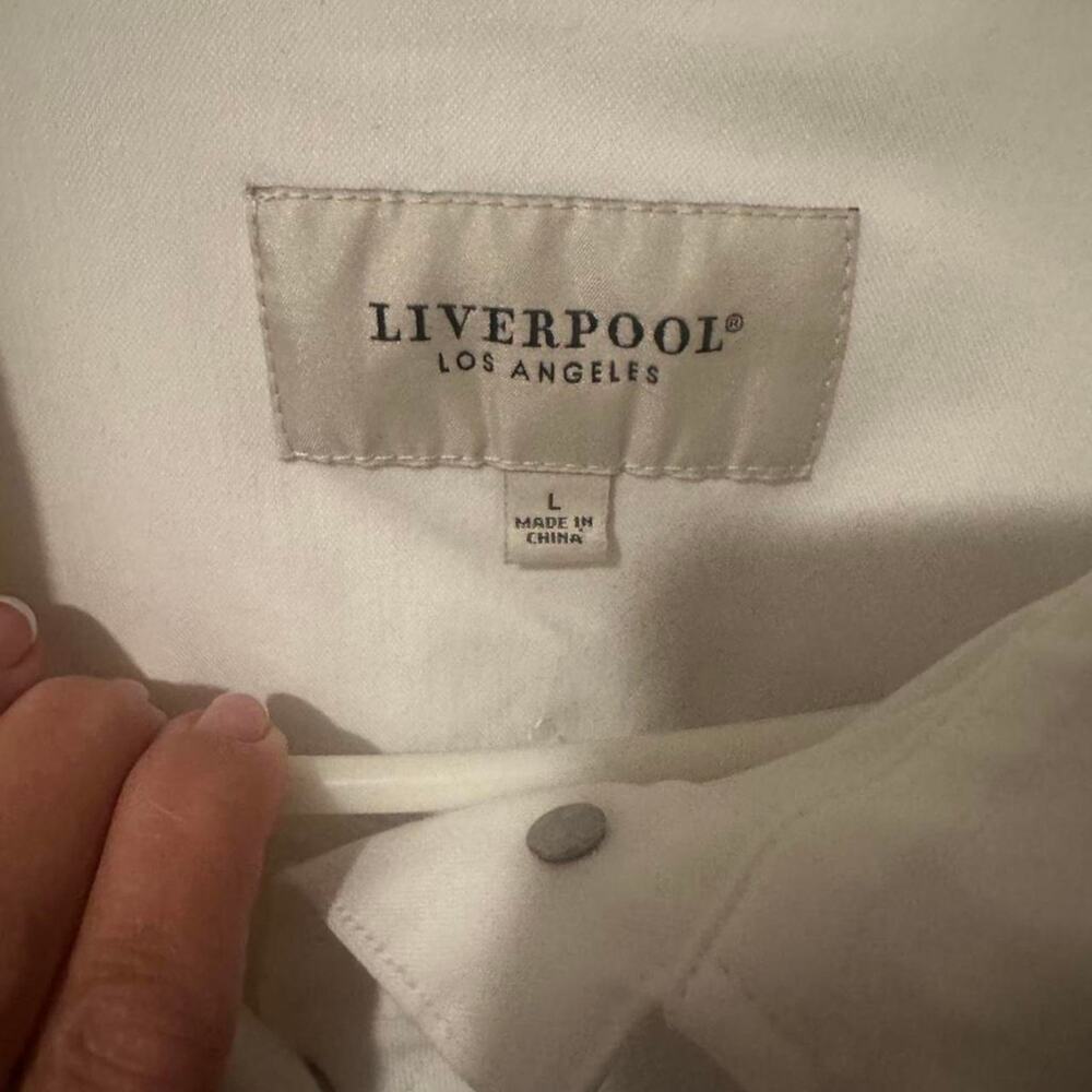 White liverpool denim jacket - Picture 3 of 3